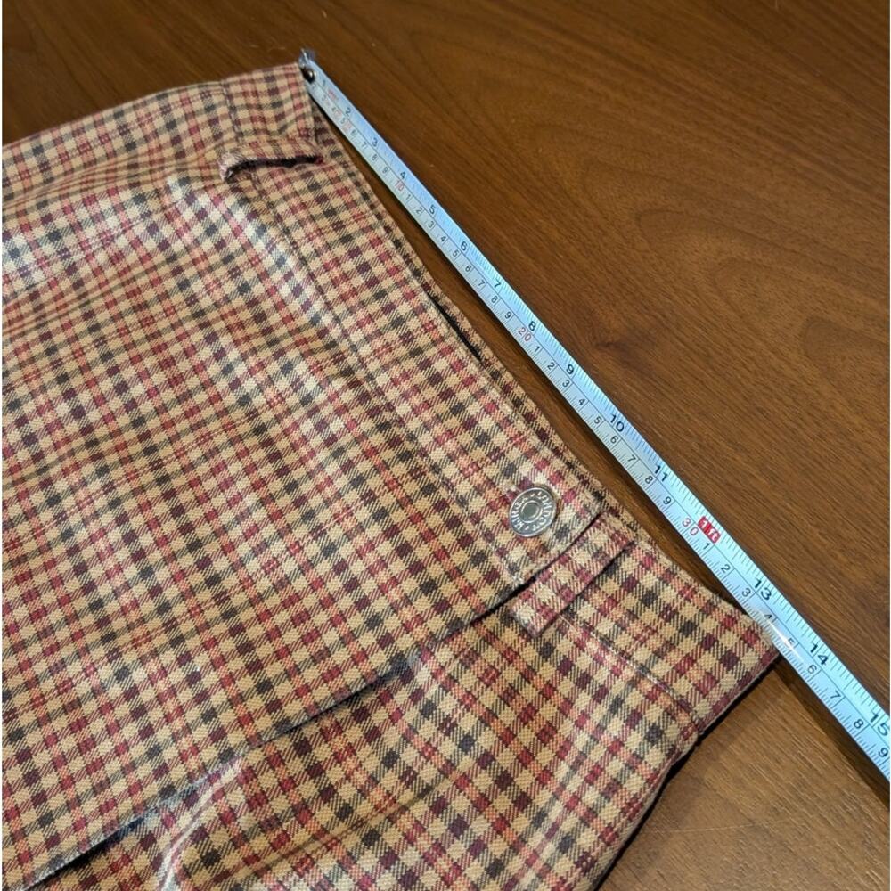 Checked Mini Skirt in Brown - Picture 6 of 7